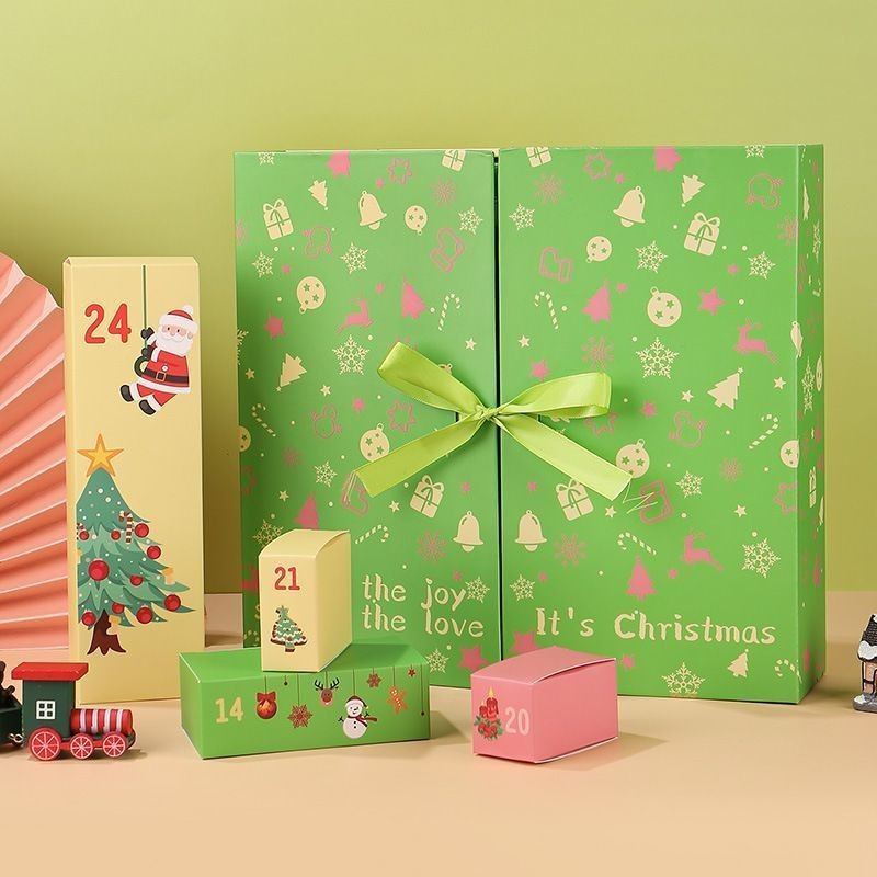 사용자 지정 제품 포장 상자 오픈 도어 자석 Xmas 카드 상자 선물