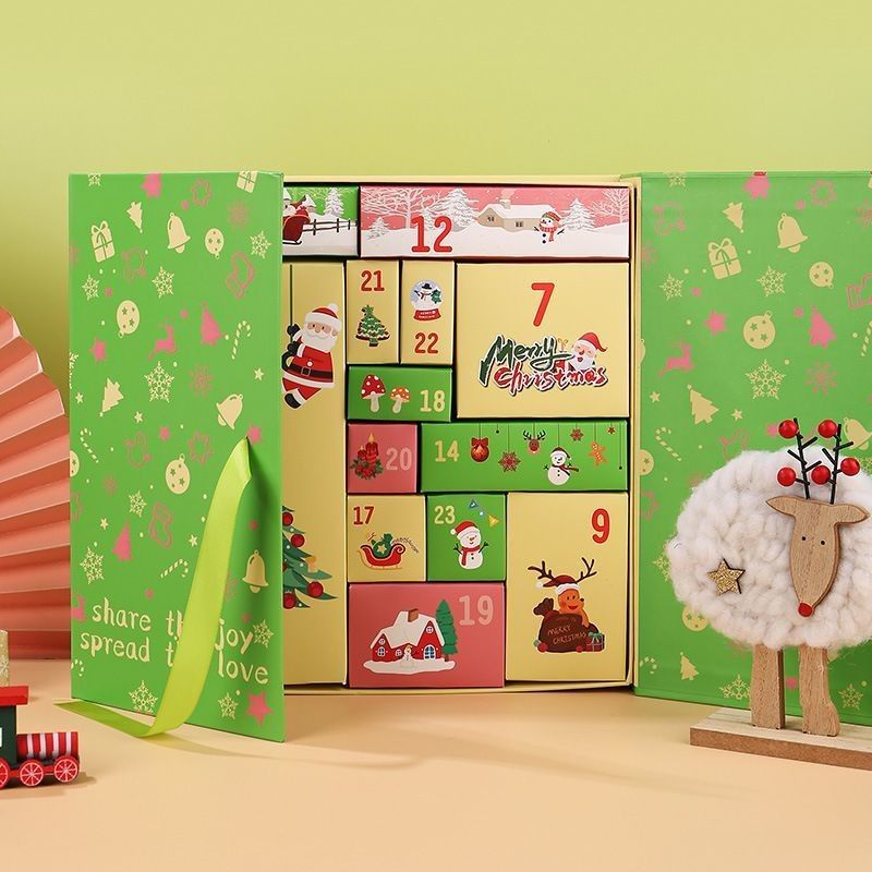 사용자 지정 제품 포장 상자 오픈 도어 자석 Xmas 카드 상자 선물