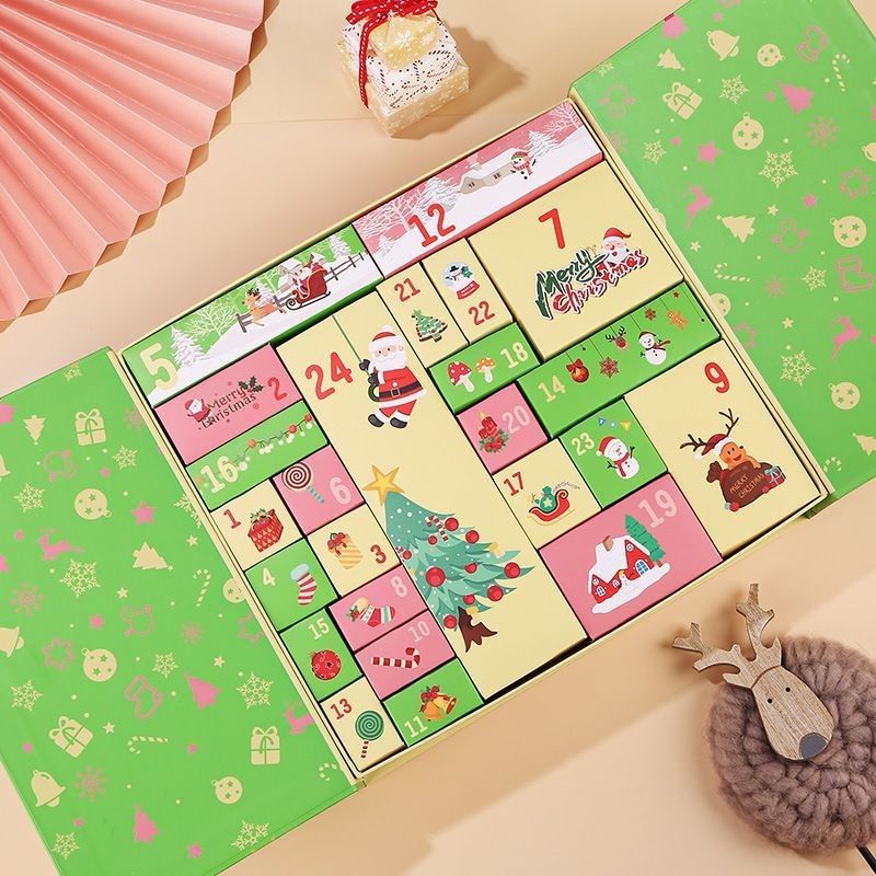사용자 지정 제품 포장 상자 오픈 도어 자석 Xmas 카드 상자 선물