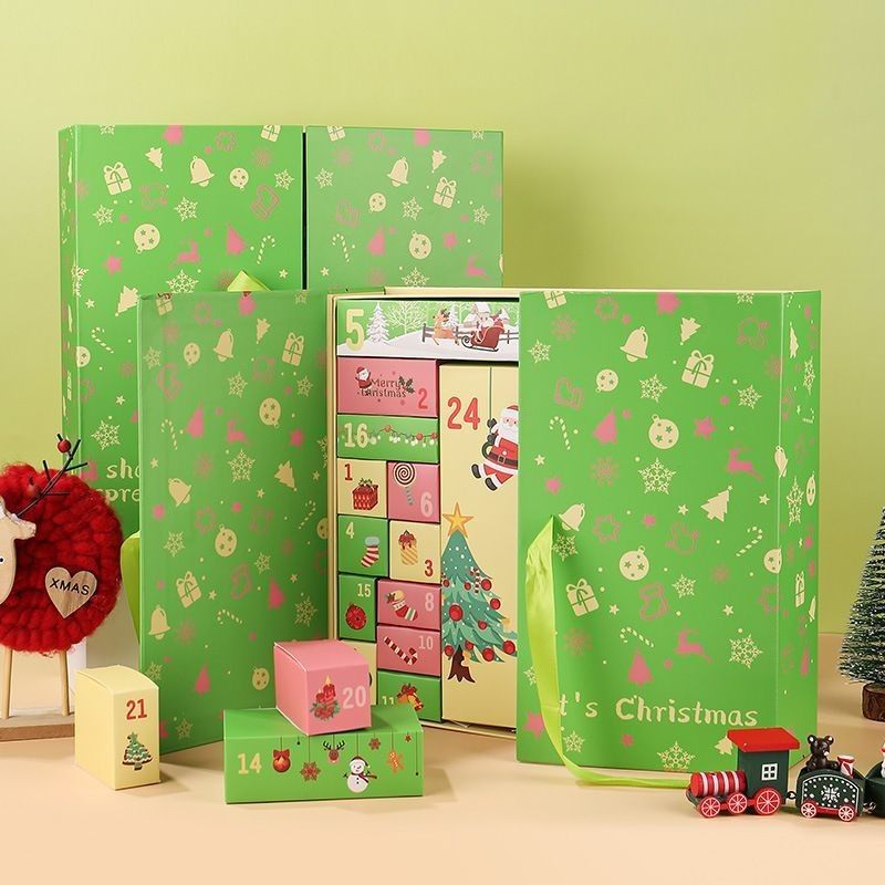 사용자 지정 제품 포장 상자 오픈 도어 자석 Xmas 카드 상자 선물