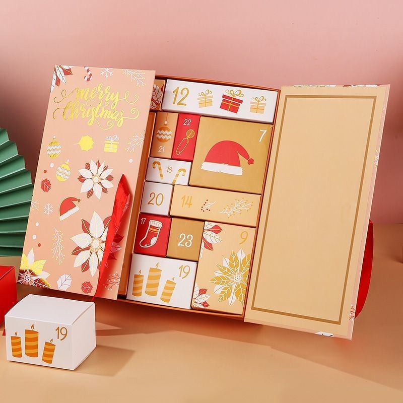 사용자 지정 제품 포장 상자 오픈 도어 자석 Xmas 카드 상자 선물