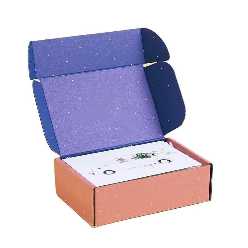딱딱한 고리판 소매 포장 상자 노러브 종이 메일 상자 빈 접기 상자
