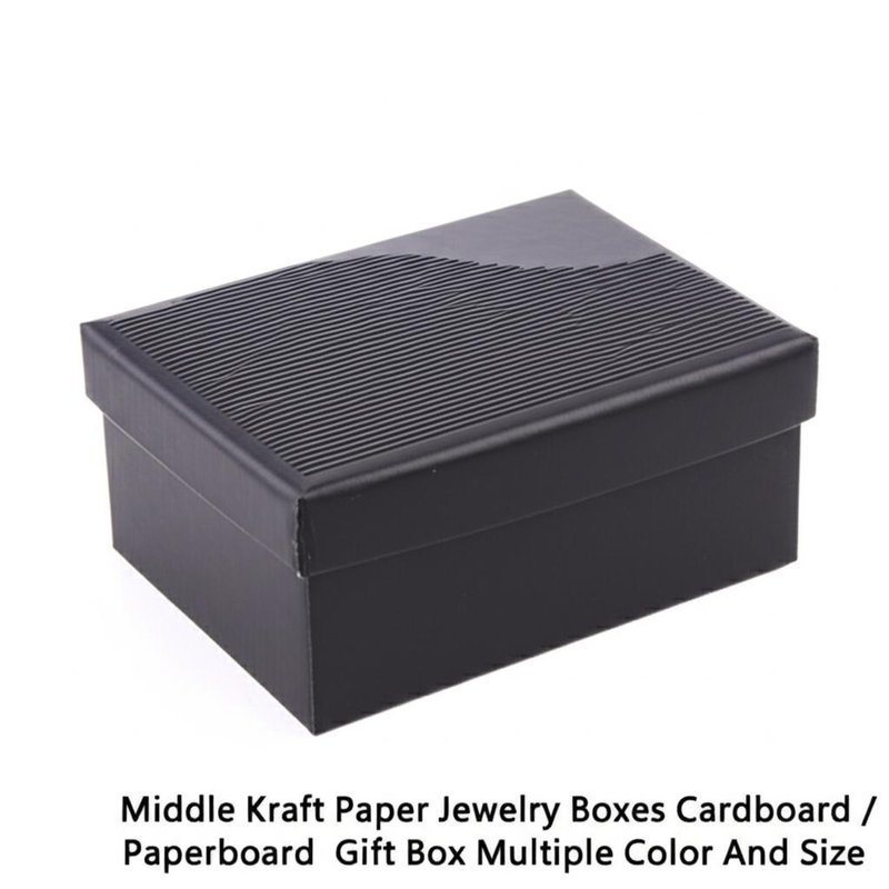 중형 크래프트 종이 보석 상자 카드 / 카드 카드 선물 상자 다중 색상 및 크기